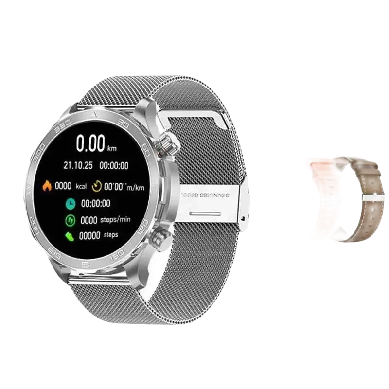 Montre intelligente sport homme avec appel Bluetooth et grand écran AMOLED HD