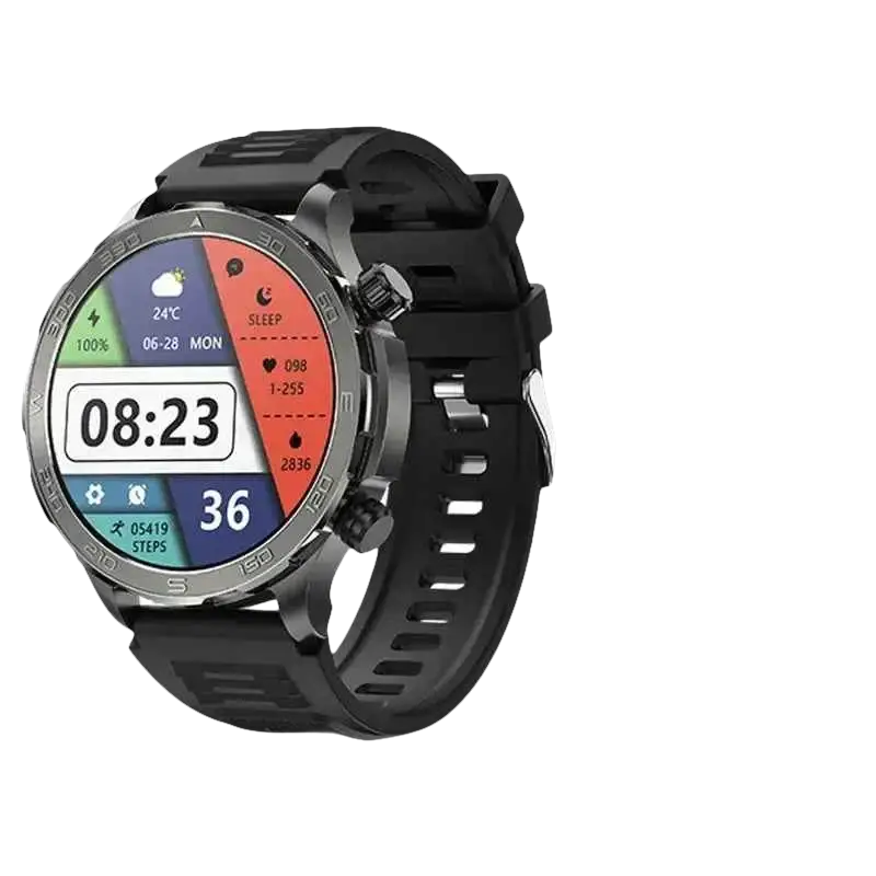 Montre intelligente sport homme avec appel Bluetooth et grand écran AMOLED HD