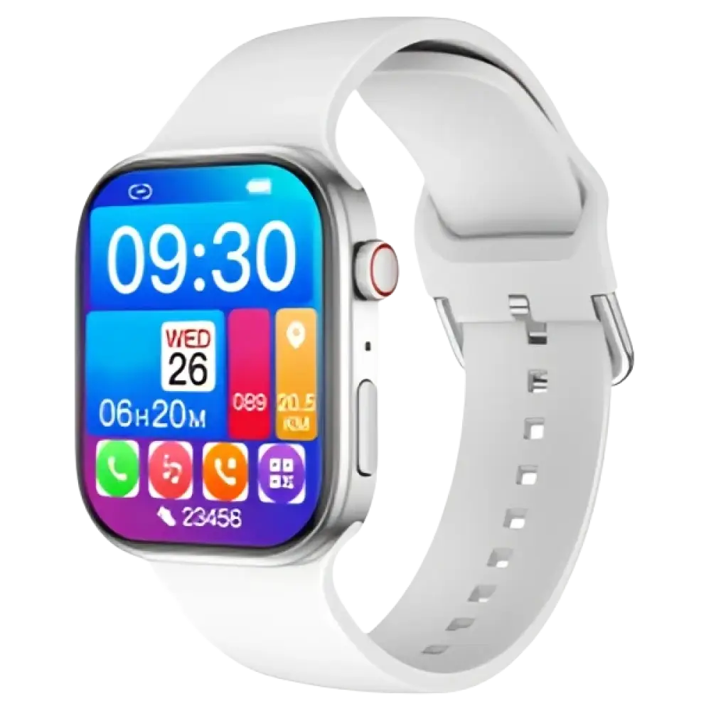 2025 montre intelligente 1.83 ’écran HD Bluetooth appel surveillance de la fréquence cardiaque - Blanc / Pour Apple