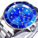 Montre mécanique automatique pour hommes étanche bracelet en acier inoxydable calendrier lumineux montres décontractées