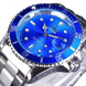 Montre mécanique automatique pour hommes étanche bracelet en acier inoxydable calendrier lumineux montres décontractées
