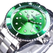 Montre mécanique automatique pour hommes étanche bracelet en acier inoxydable calendrier lumineux montres décontractées