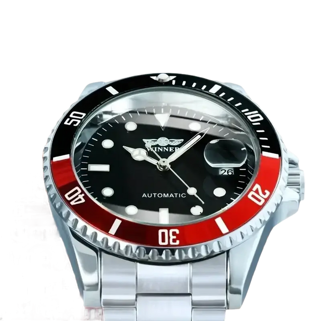 Montre mécanique automatique pour hommes étanche bracelet en acier inoxydable calendrier lumineux montres décontractées