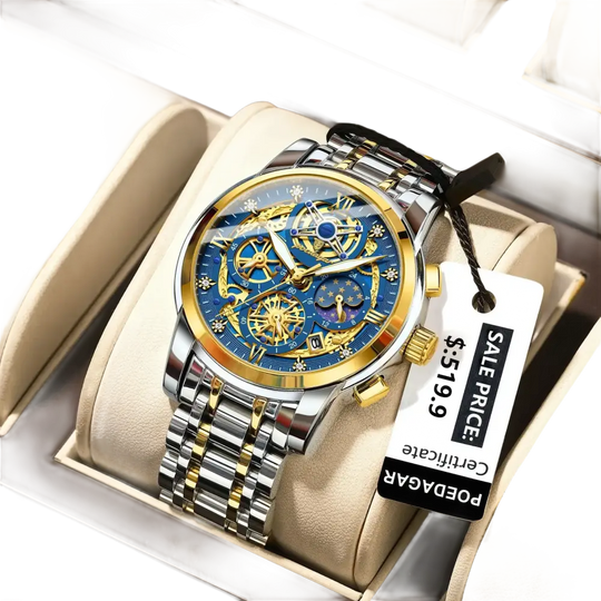 POEDAGAR luxe haute qualité homme montre étanche lumineux chronographe Date hommes montre en acier inoxydable Quartz