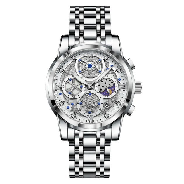 POEDAGAR luxe haute qualité homme montre étanche lumineux chronographe Date hommes montre en acier inoxydable Quartz