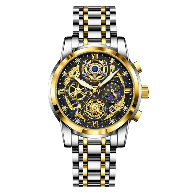 POEDAGAR luxe haute qualité homme montre étanche lumineux chronographe Date hommes montre en acier inoxydable Quartz