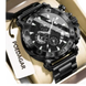 POEDAGAR luxe hommes montre-bracelet Date lumineux étanche Quartz homme horloge chronographe acier inoxydable mode
