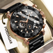 POEDAGAR luxe hommes montre-bracelet Date lumineux étanche Quartz homme horloge chronographe acier inoxydable mode