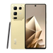 Un smartphone doré doté d’un triple appareil photo et d’un stylet noir.