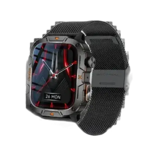 2025 nouveau pour Xiaomi montre intelligente de qualité militaire hommes 1.96 "écran AMOLED 5ATM étanche sport Fitness Tracker BT appel Smartwatch