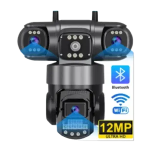 Un système de caméra à lentilles multiples avec une capacité de vision à 360 degrés.