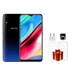 Smartphone Vivo Y93 avec firmware global, chargeur, protecteur d’écran, étui de téléphone et support de bague.